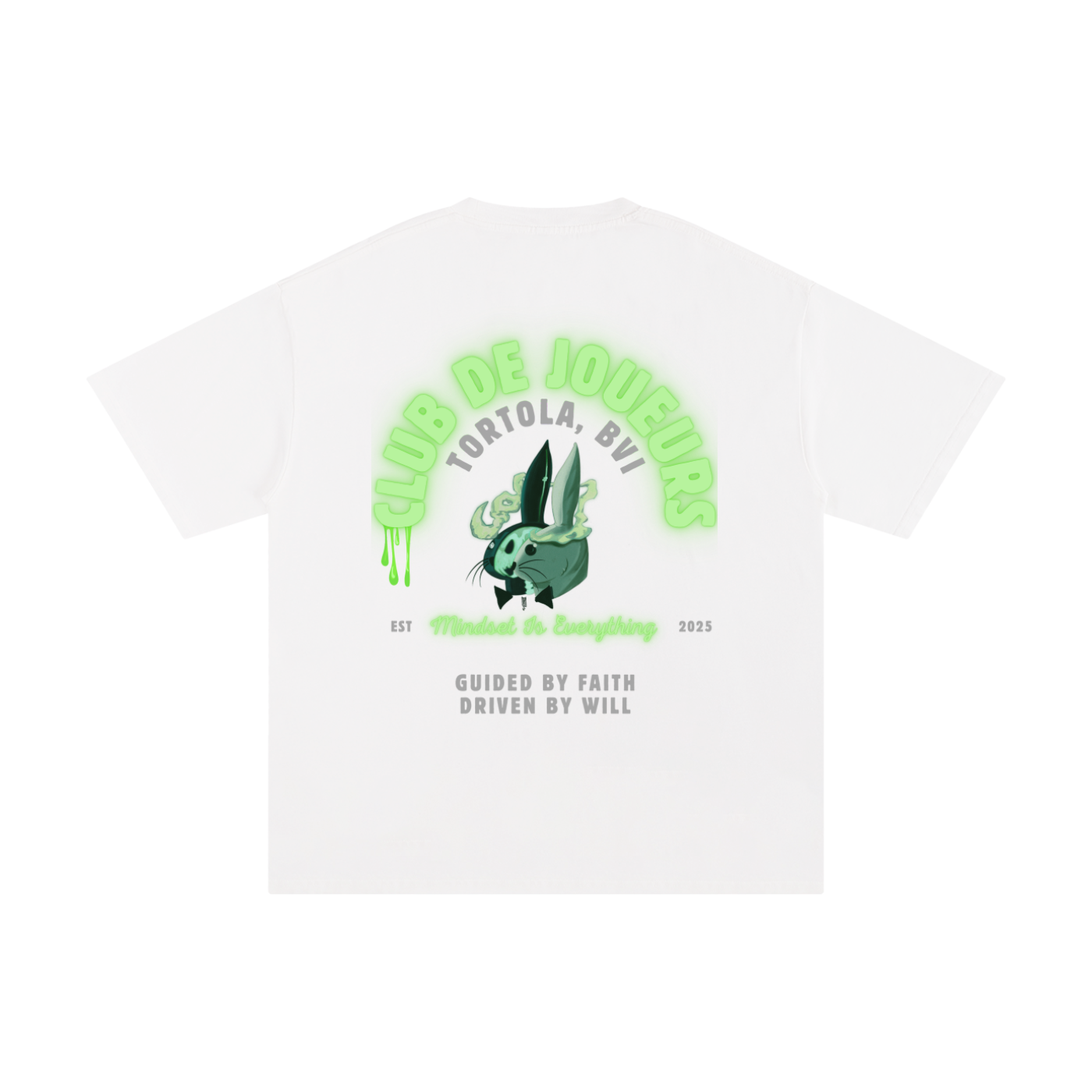 Guided by Faith, Driven by Will - Green Tee