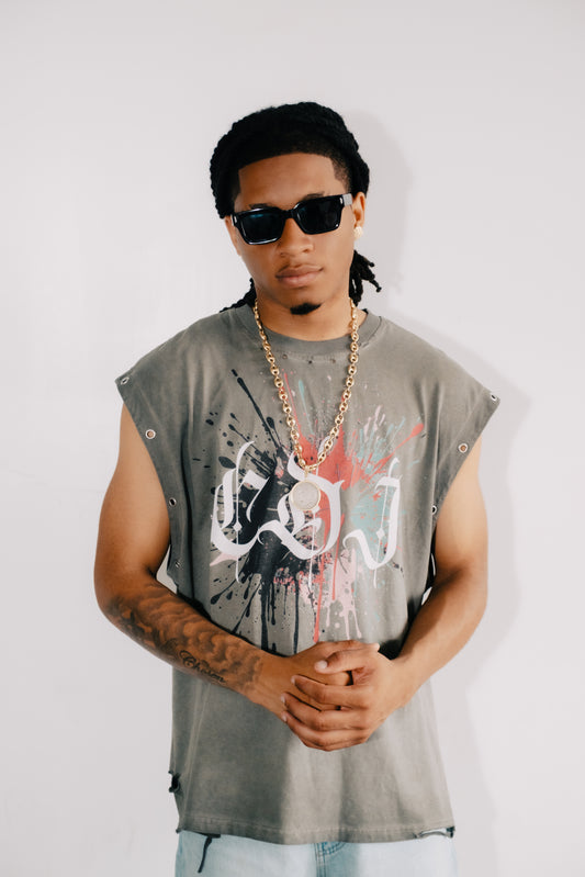 Distressed Paint Tank
