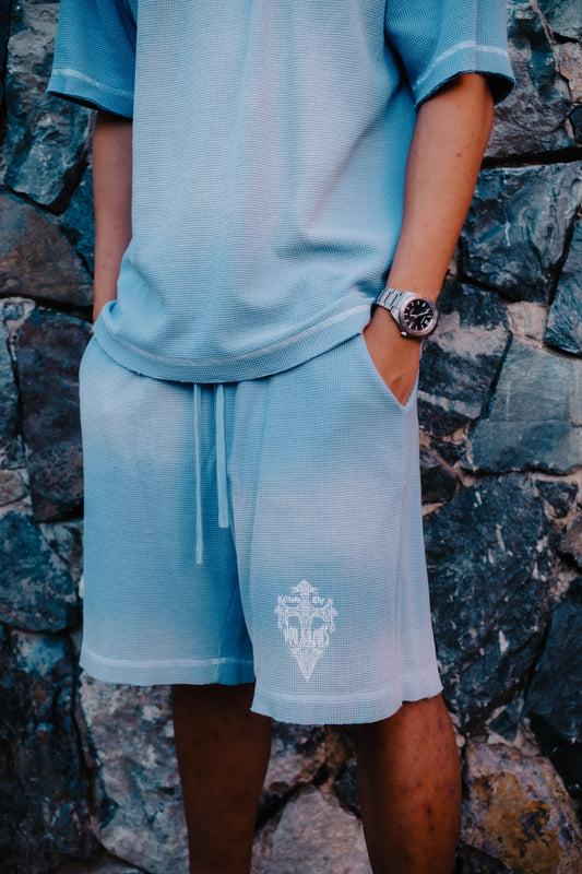 In God We Trust Waffle Shorts