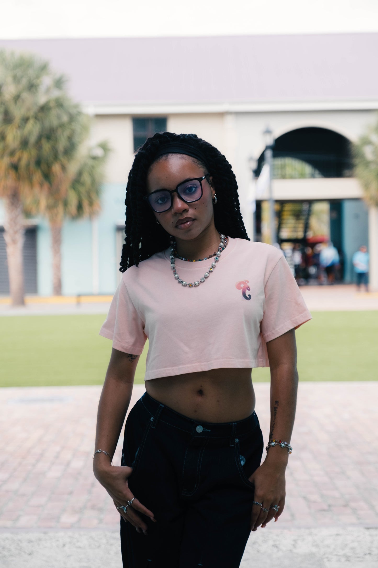 CDJ Crop Tee