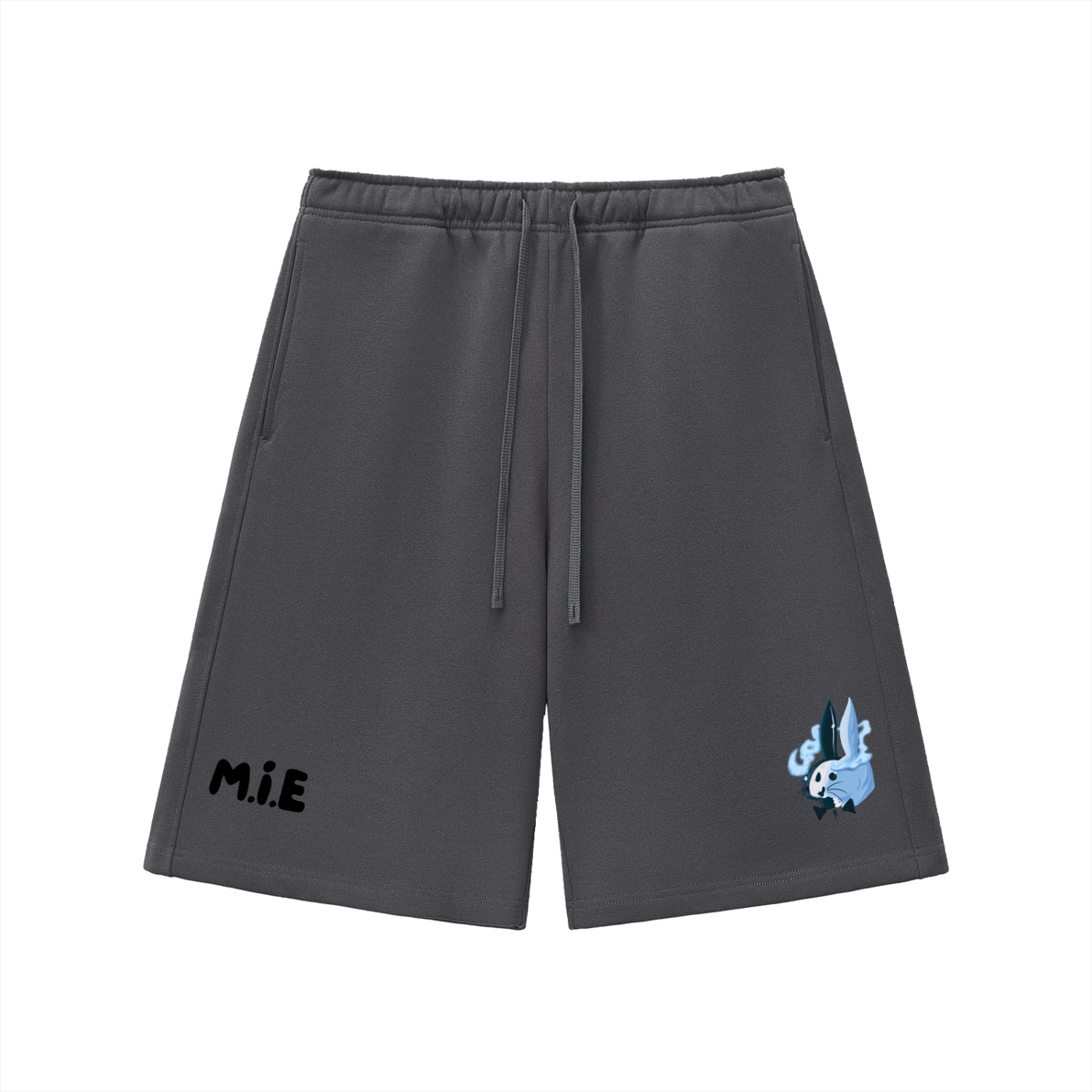 Block The Noise Shorts - White & Charcoal