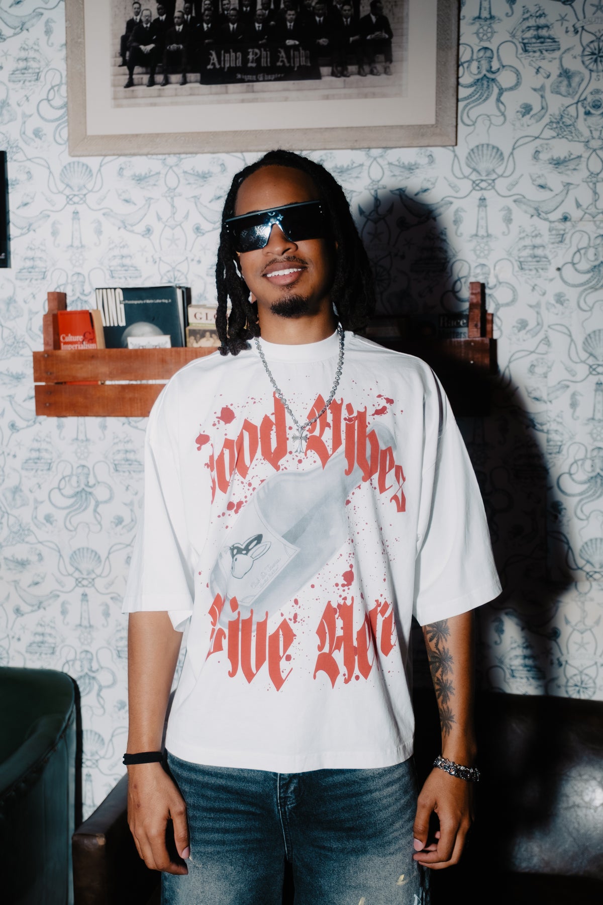 Good Vibes Live Here Tee