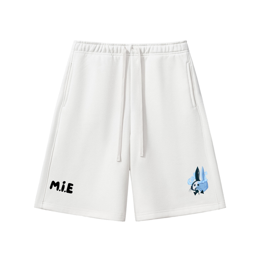 Block The Noise Shorts - White & Charcoal