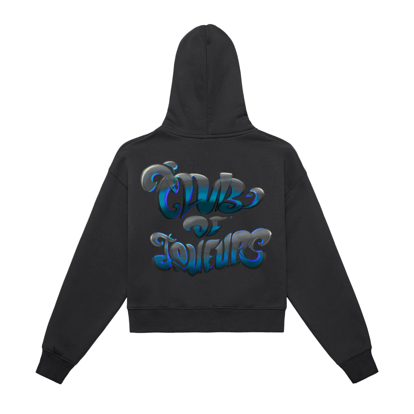 Cropped Zip-Up Hoodie