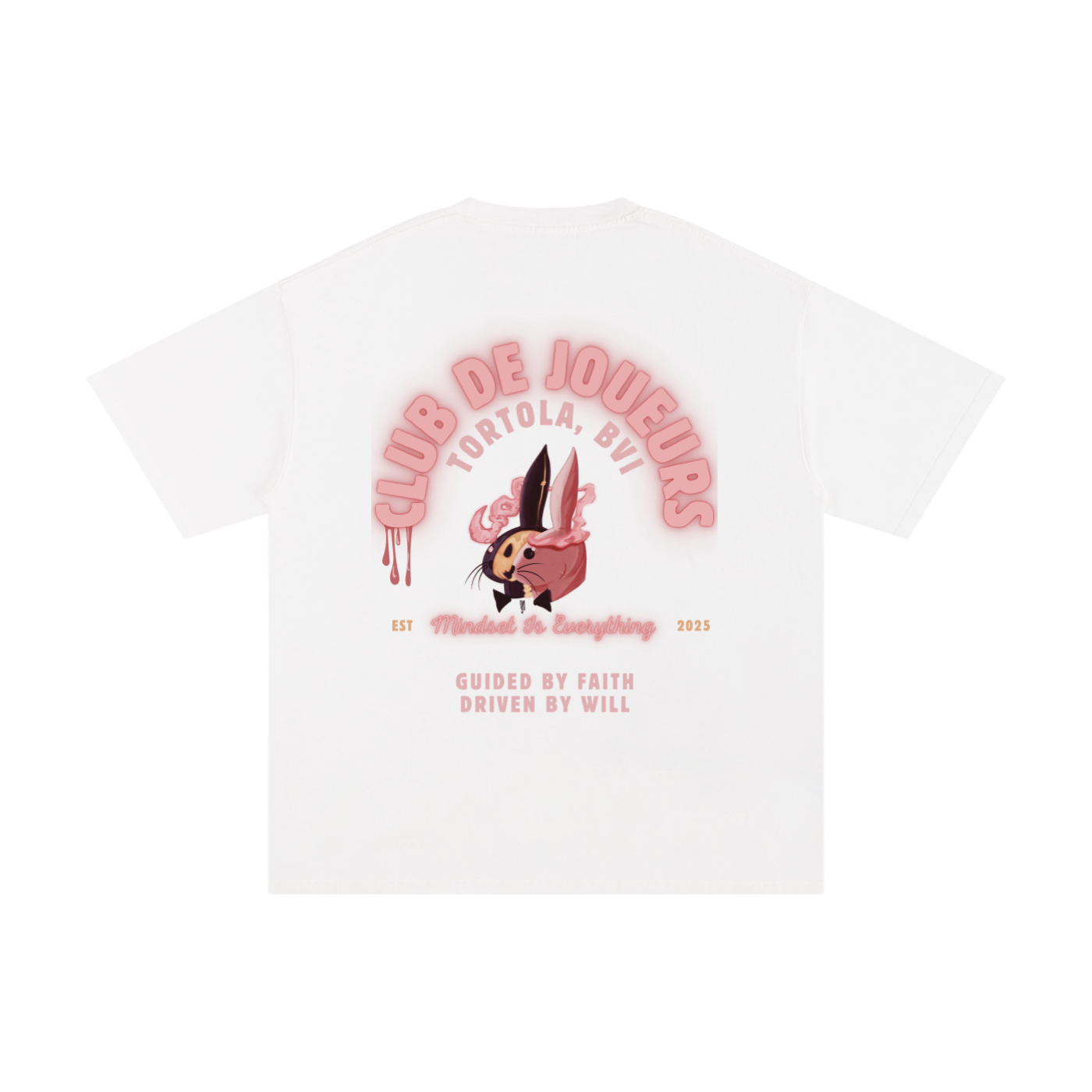 Guided by Faith, Driven by Will - Pink Tee