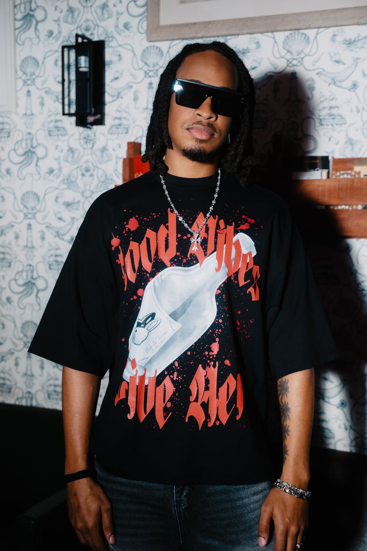 Good Vibes Live Here Tee