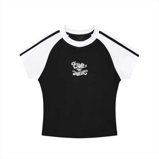 Blanco Bodycon Raglan Tee
