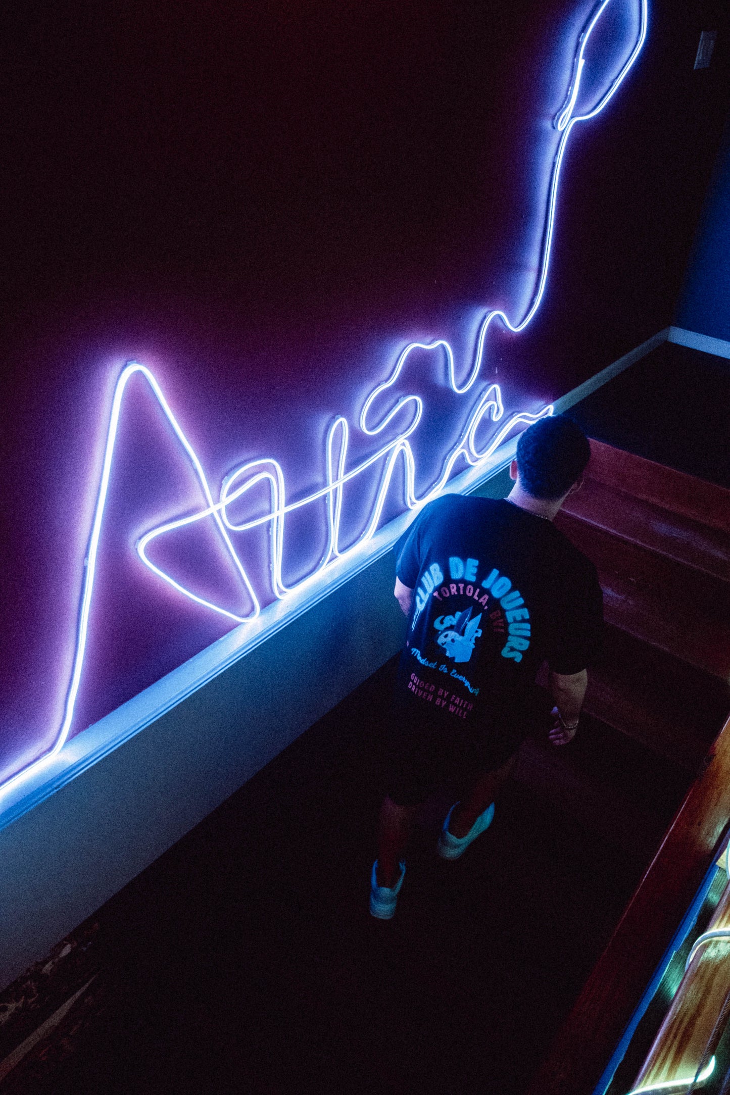 Guided by Faith, Driven by Will - Blue Tee