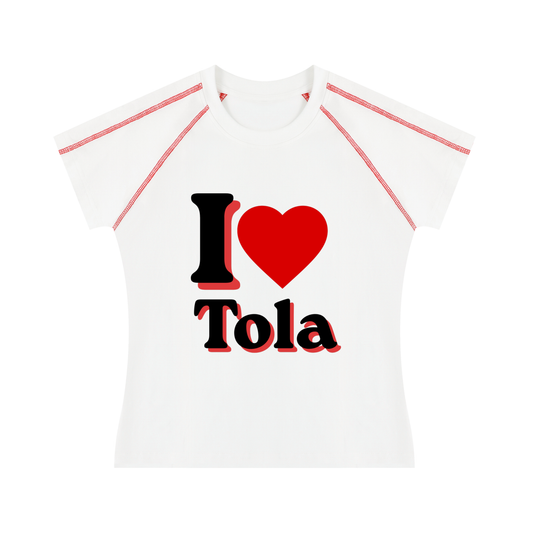 I <3 Tola Raglan Tee