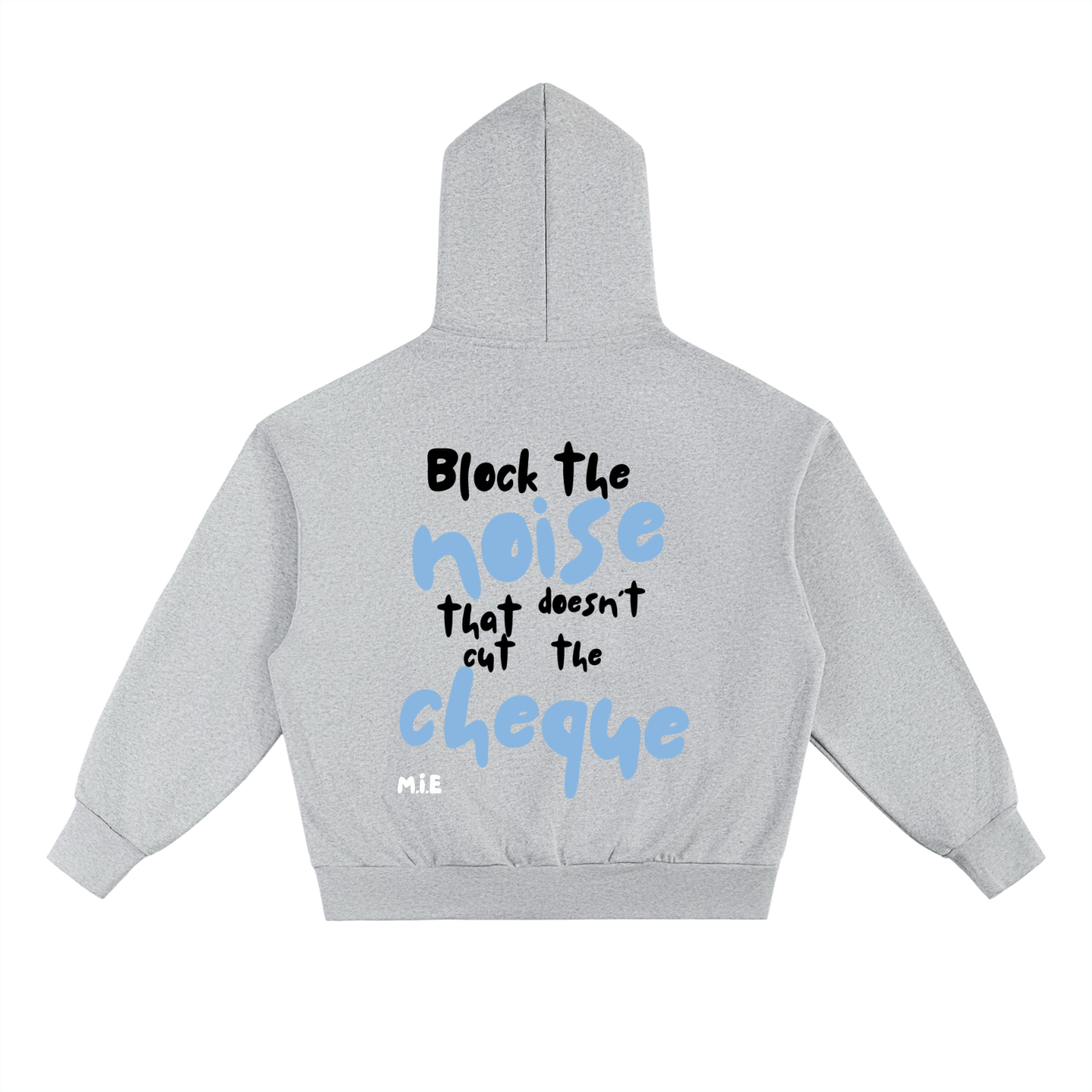 Block The Noise Hoodie - Flower Gray