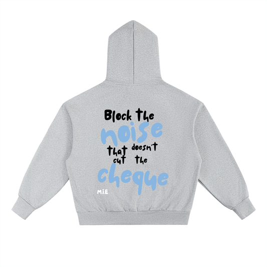 Block The Noise Hoodie - Flower Gray