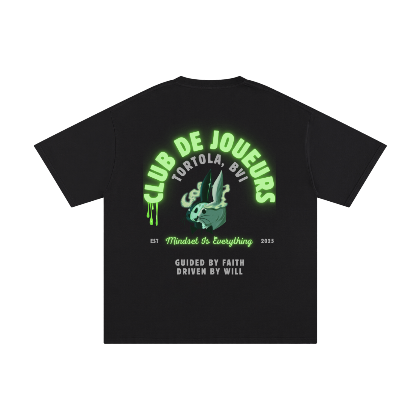 Guided by Faith, Driven by Will  - Green Tee