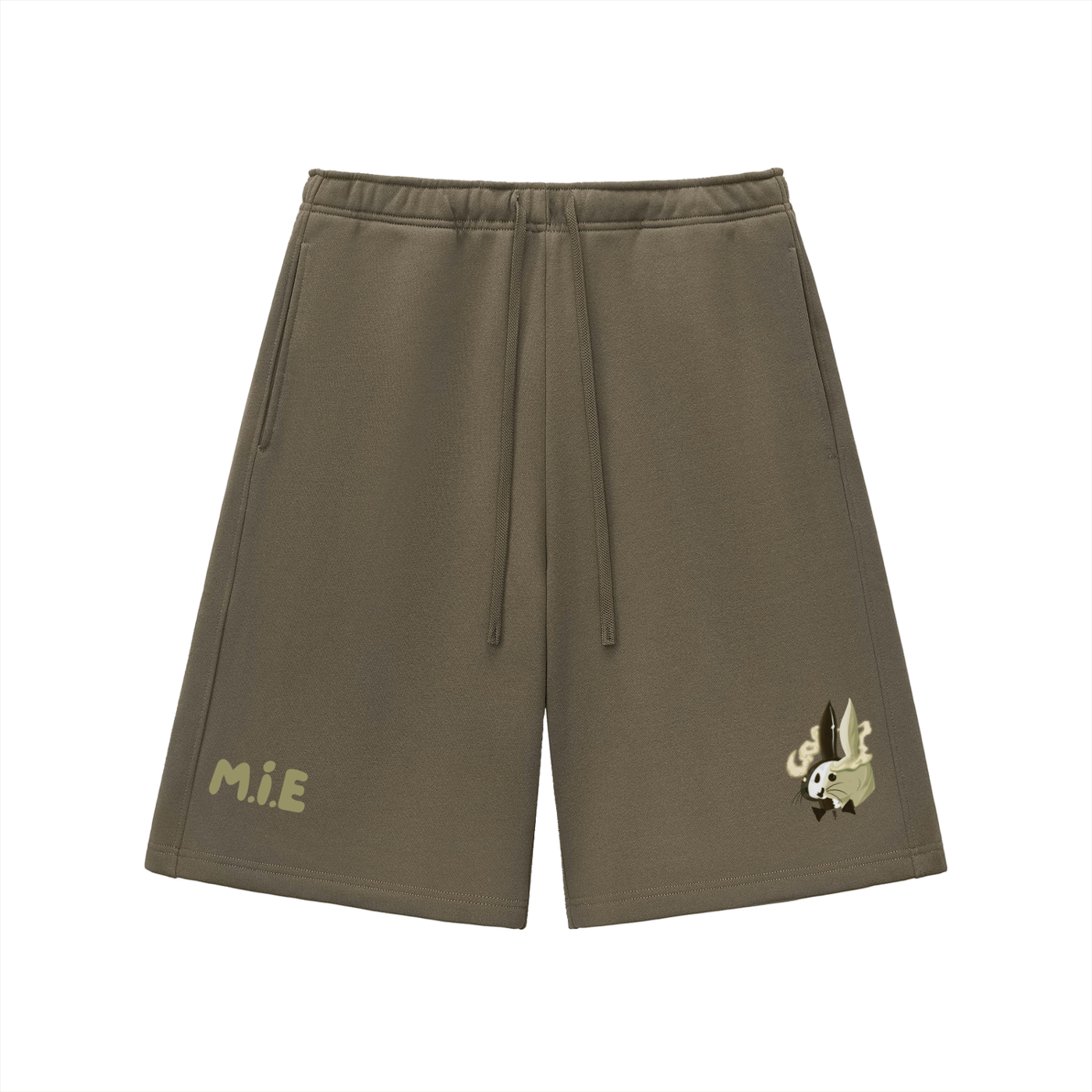 Block The Noise Shorts - Olive Green